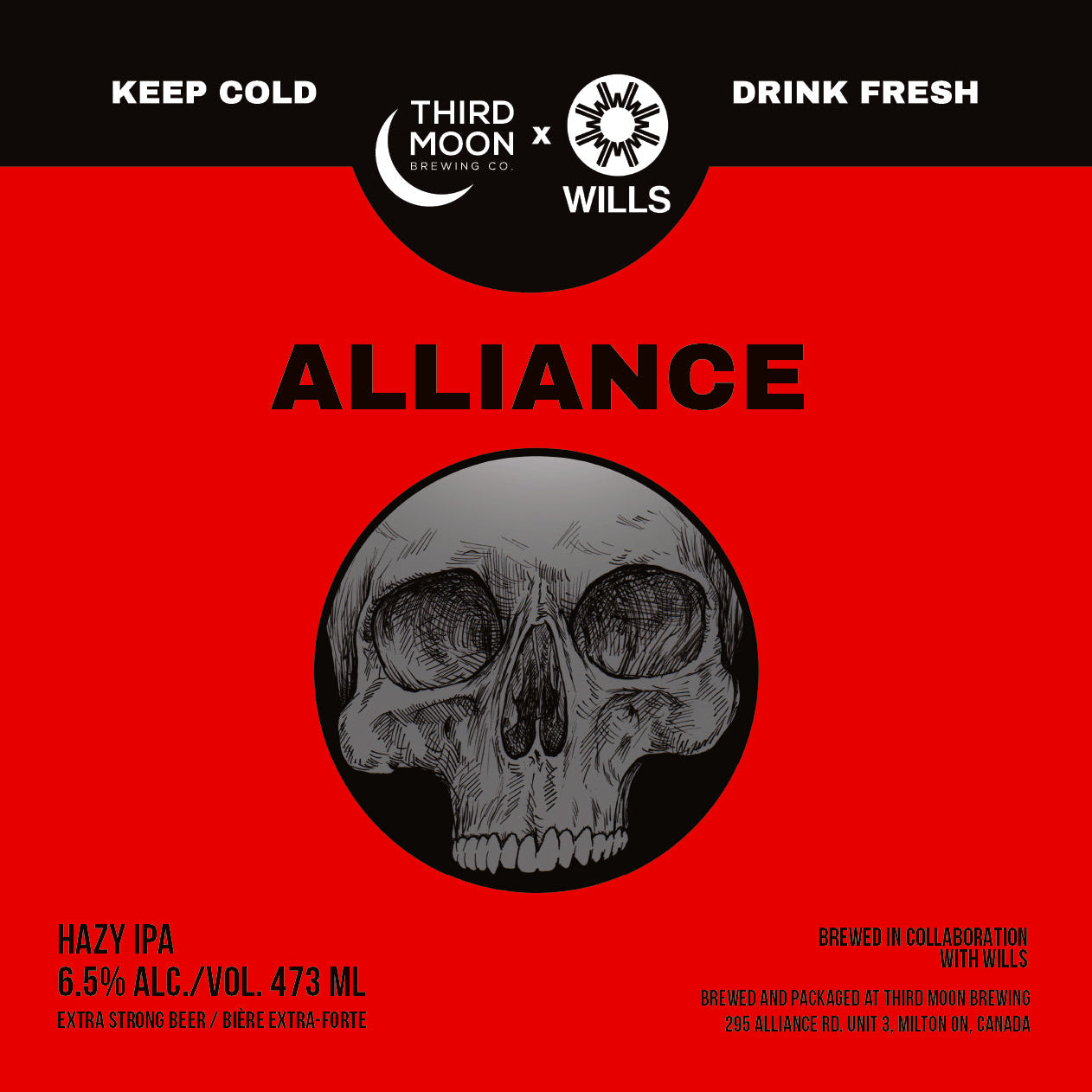 Hazy IPA - 4-pk of "Alliance" 473mL cans