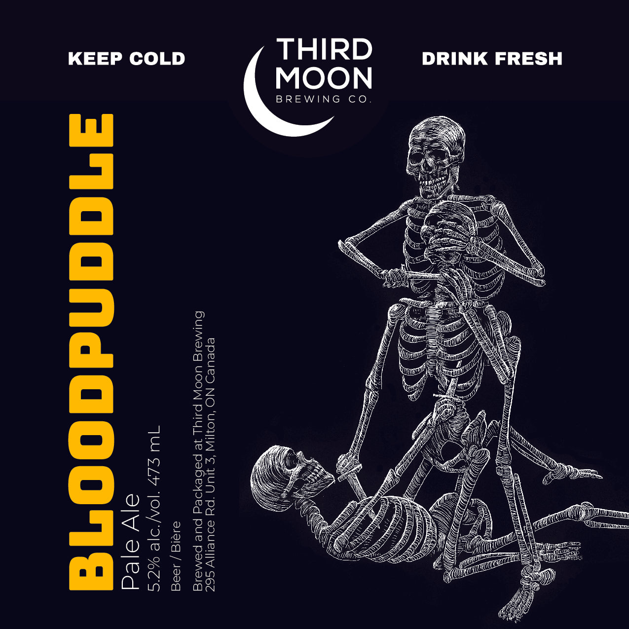 Hazy Pale Ale - 4-pk of "Bloodpuddle" 473mL cans