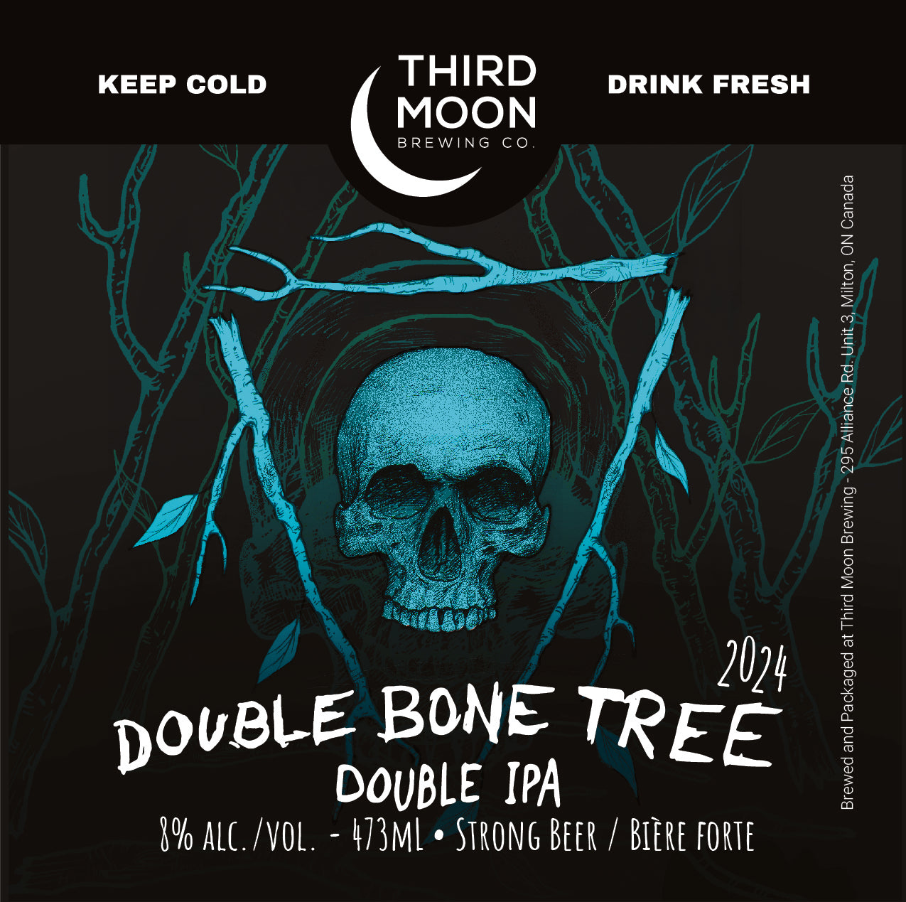 Hazy DIPA - 4-pk of "Double Bone Tree" tall cans