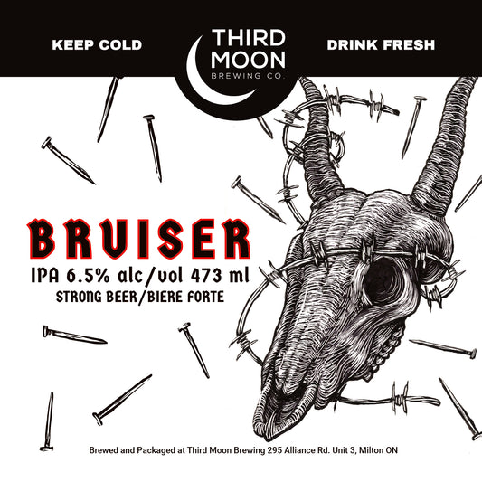 Hazy IPA - 4-pk of "Bruiser" 473mL cans