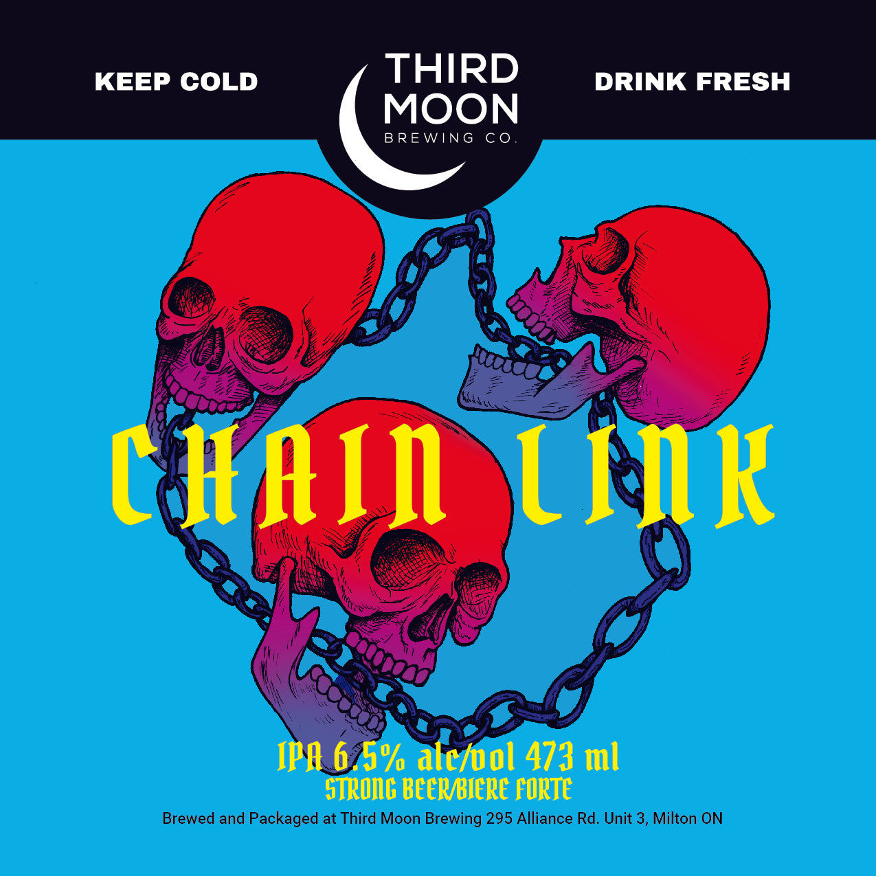 Hazy IPA - 4-pk of "Chain Link" 473mL cans