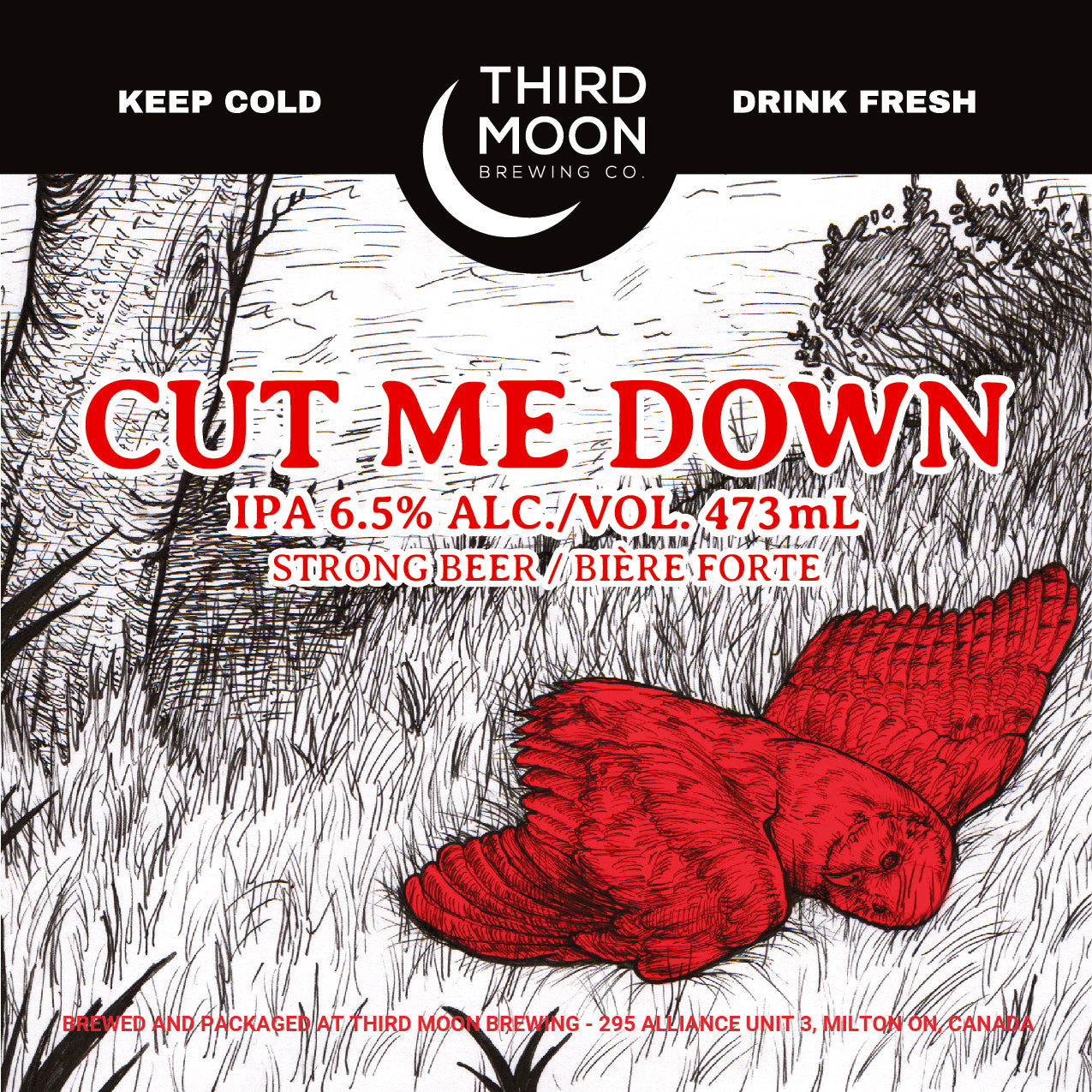 Hazy IPA - 4-pk of "Cut Me Down" 473mL cans