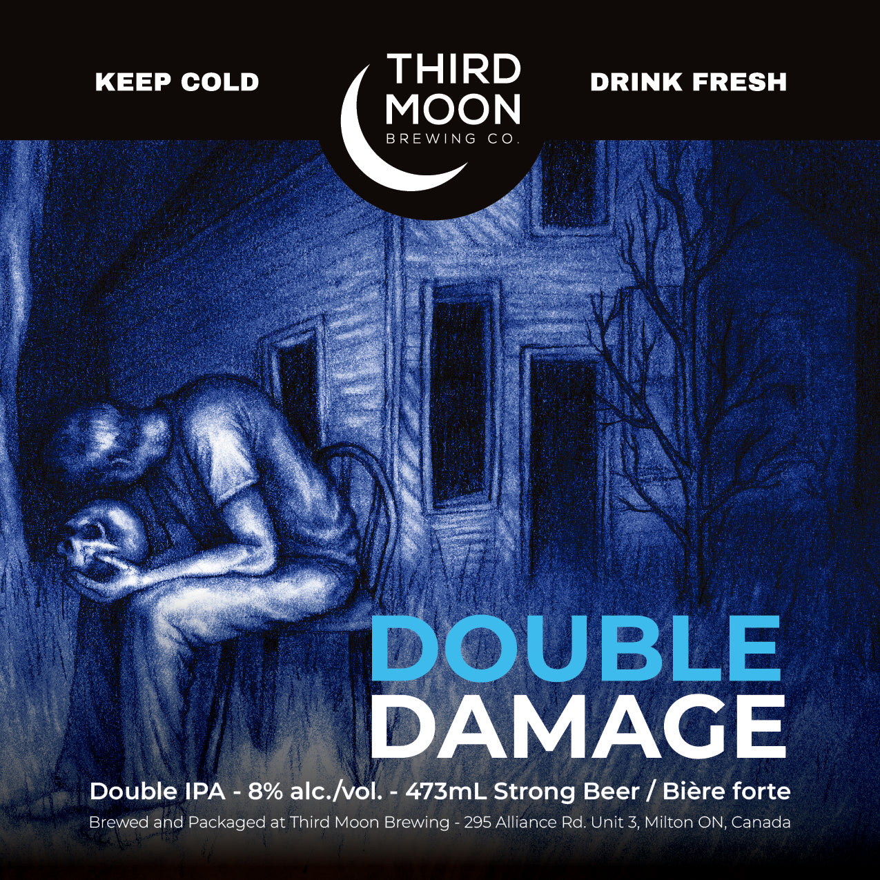 Hazy DIPA - 4-pk of "Double Damage" 473mL cans