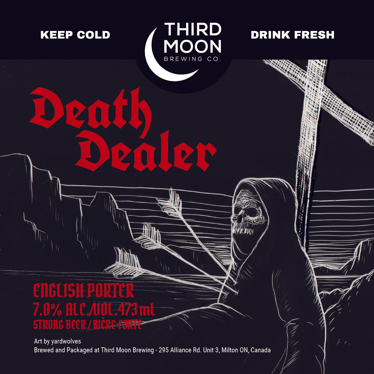 English Porter - "Death Dealer" 473mL can