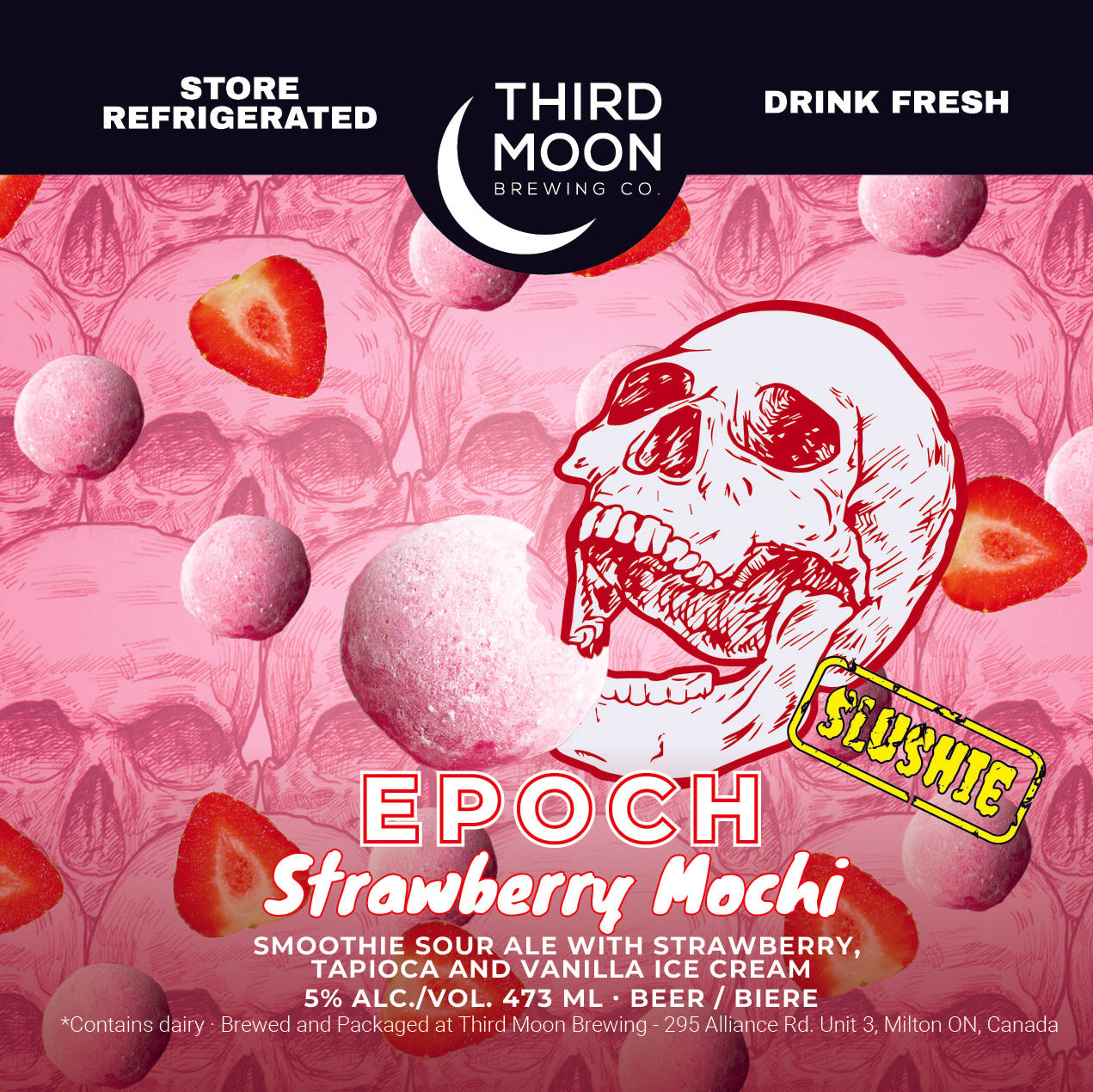 Fruited Smoothie Sour - "Epoch (Strawberry Mochi)" 473mL can