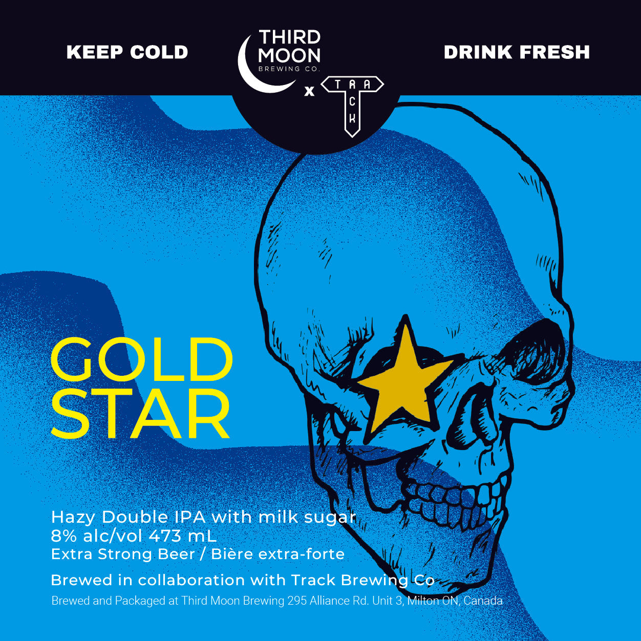 Hazy DIPA - 4-pk of "Gold Star" 473mL cans