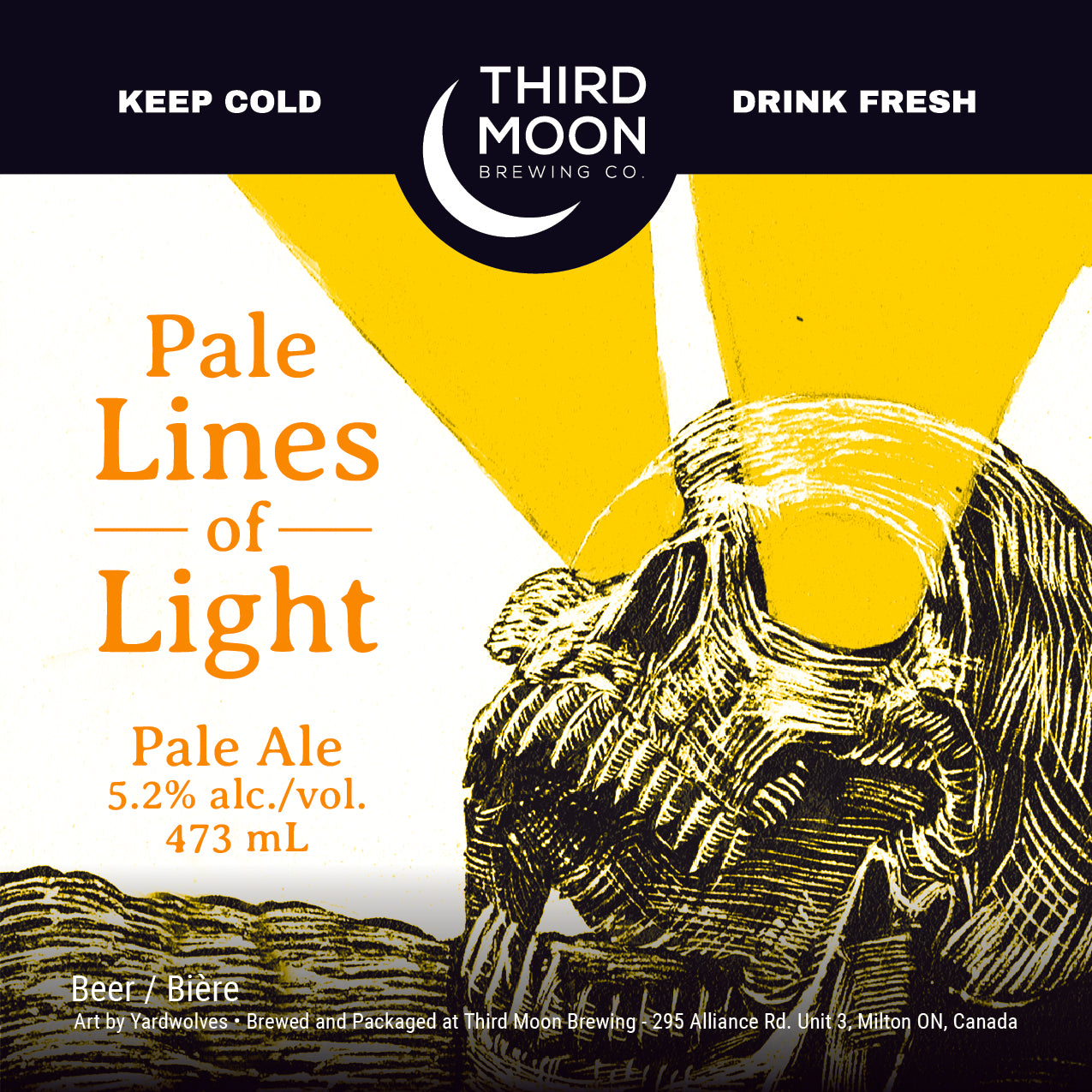 Hazy Pale Ale - 4-pk of "Pale Lines Of Light" 473mL cans