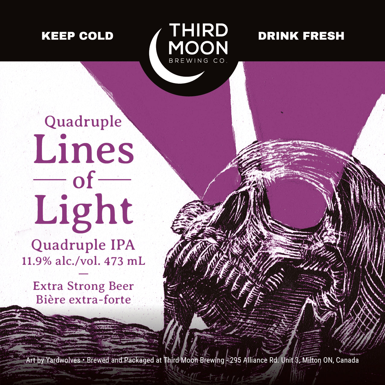 Quad IPA - 4-pk of "Quadruple Lines Of Light" 473mL cans