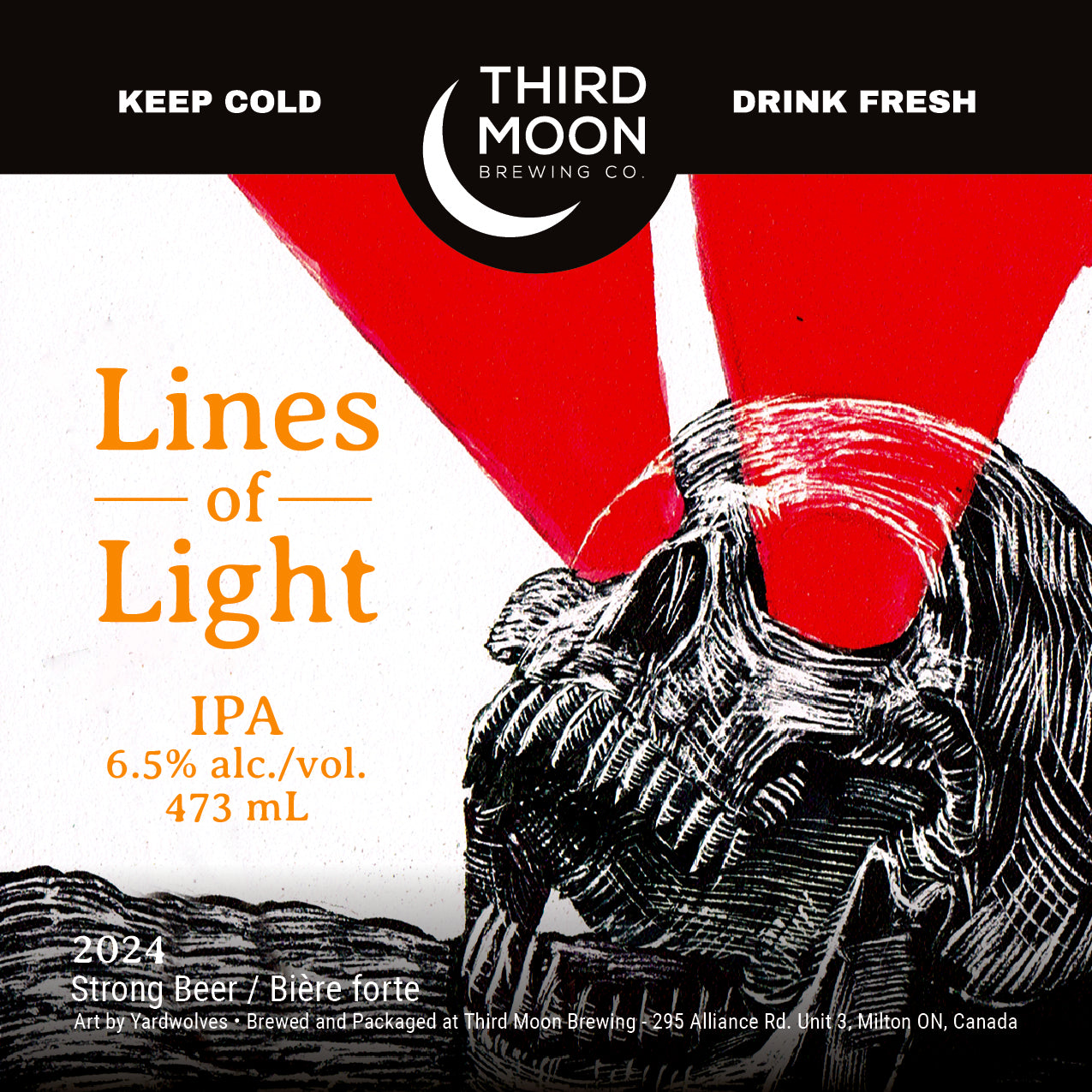 Hazy IPA - 4-pk of "Lines Of Light" 473mL cans
