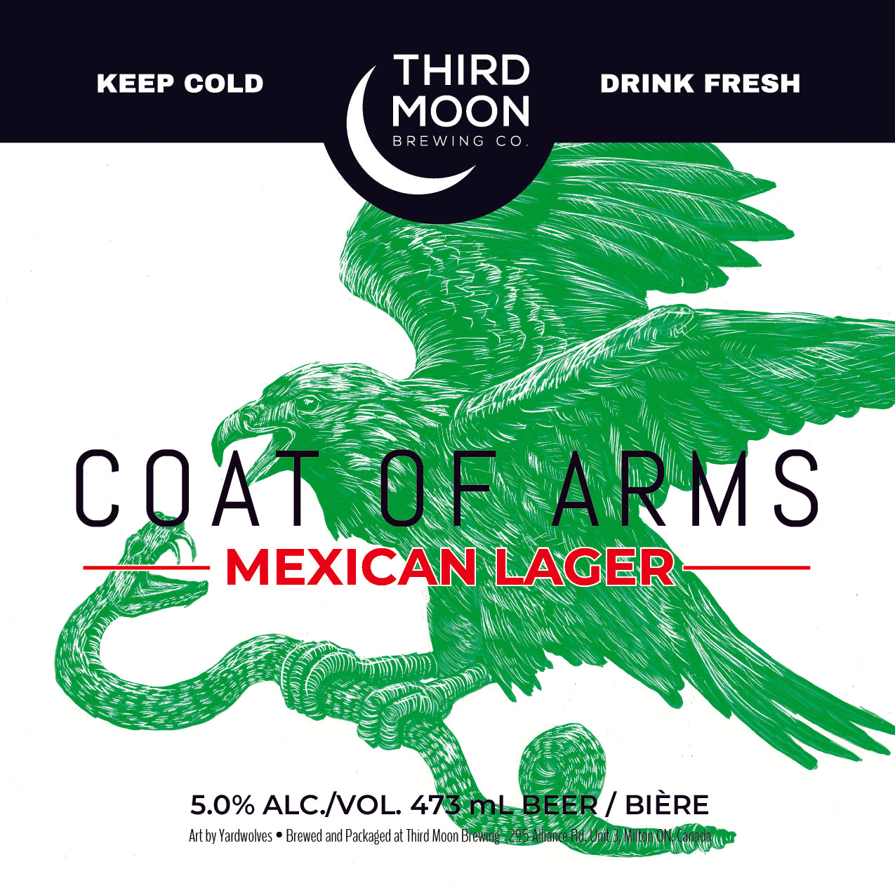 Mexican Lager - 4-pk of "Coat Of Arms" 473mL cans