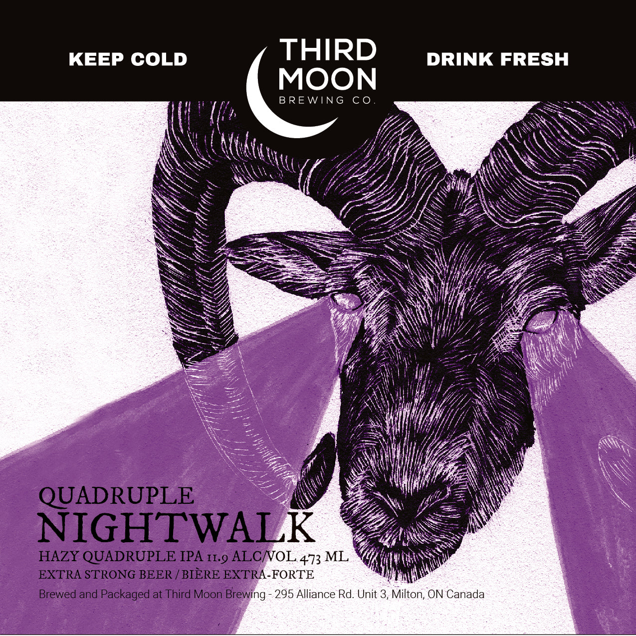 Quad IPA - 4-pk of "Quadruple Nightwalk" 473mL cans