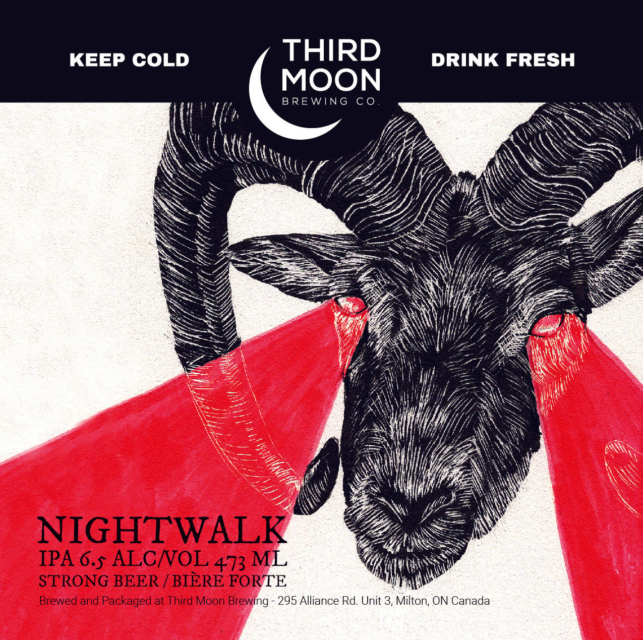 Hazy IPA - 4-pk of "Nightwalk" 473mL cans