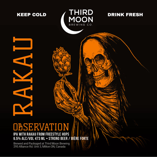 Hazy IPA - 4-pk of "Observation (Rakau)" 473mL cans