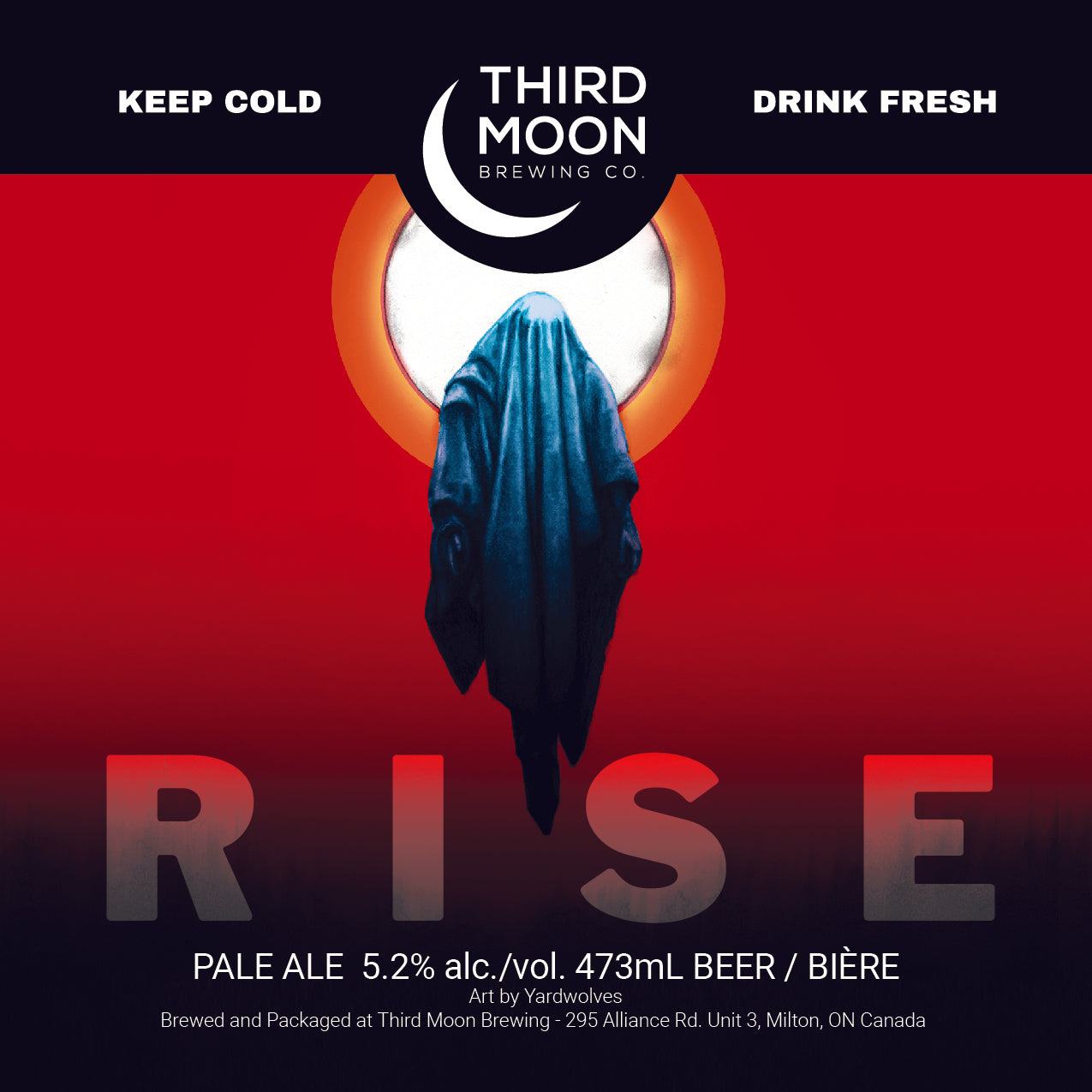 Hazy Pale Ale - 4-pk of "Rise" 473mL cans