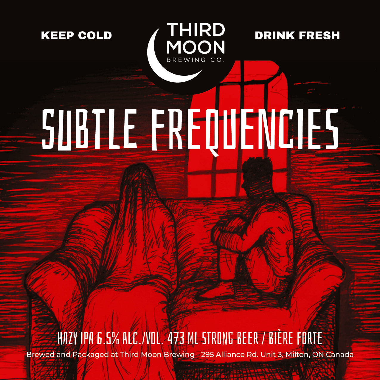 Hazy IPA - 4-pk of "Subtle Frequencies" 473mL cans