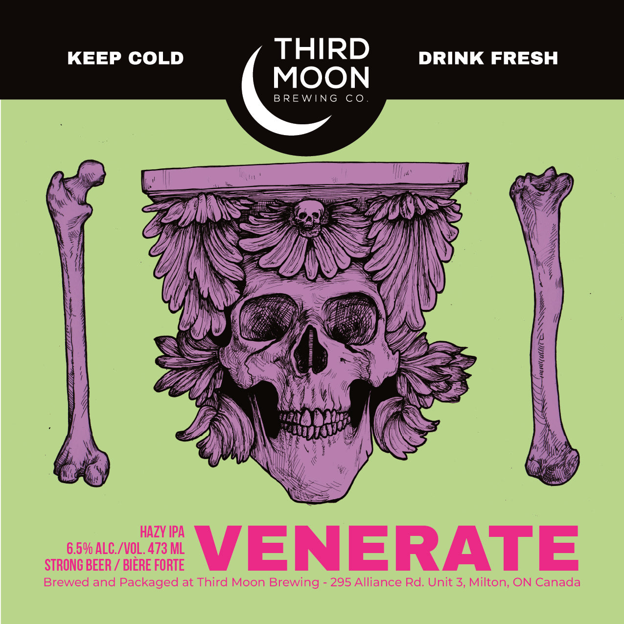 Hazy IPA - 4-pk of "Venerate" 473mL cans