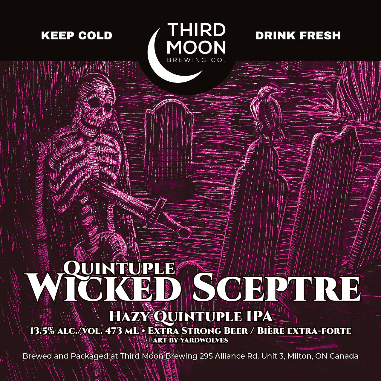 Quintuple IPA - 4-pk of "Quintuple Wicked Sceptre" 473mL cans