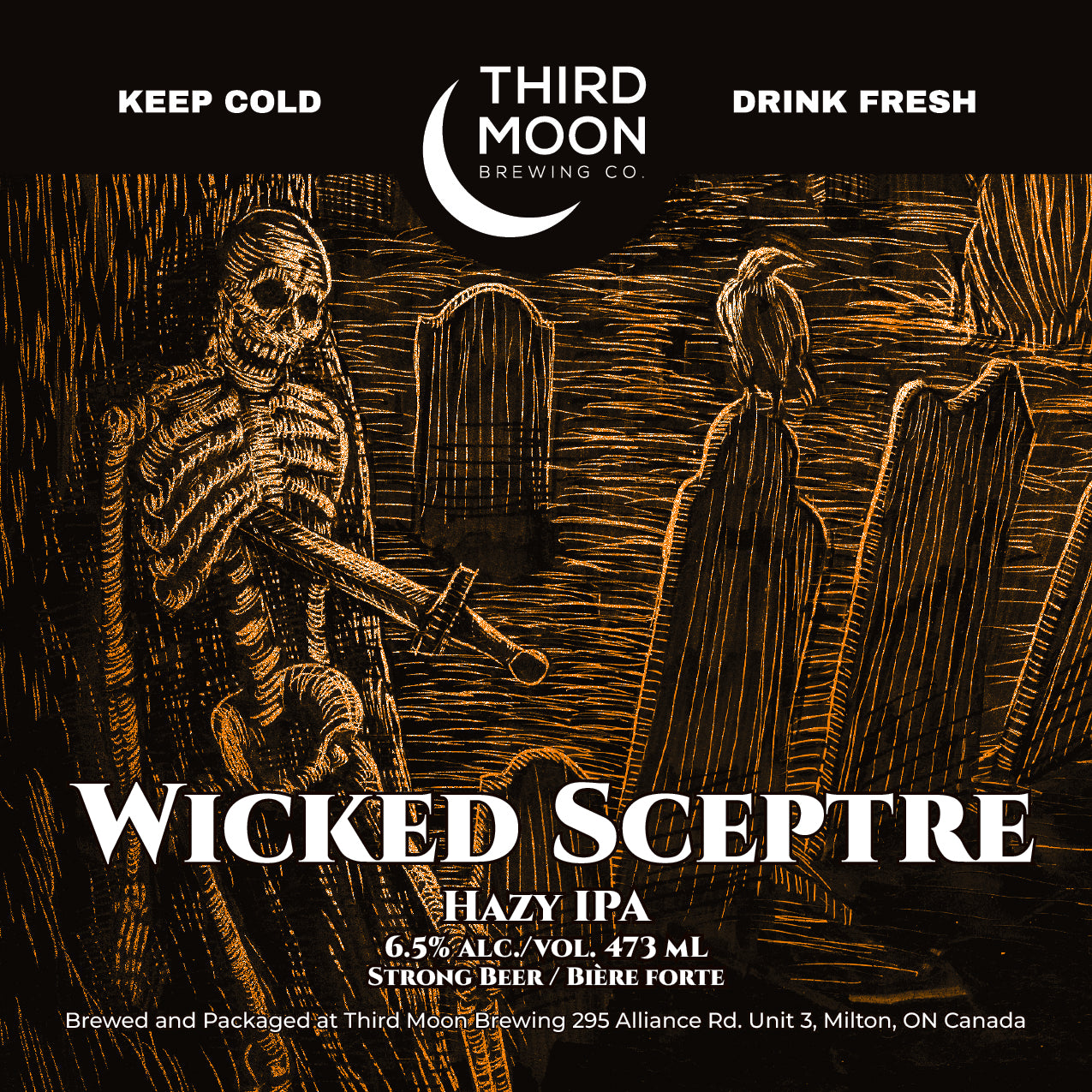 Hazy IPA - 4-pk of "Wicked Sceptre" 473mL cans