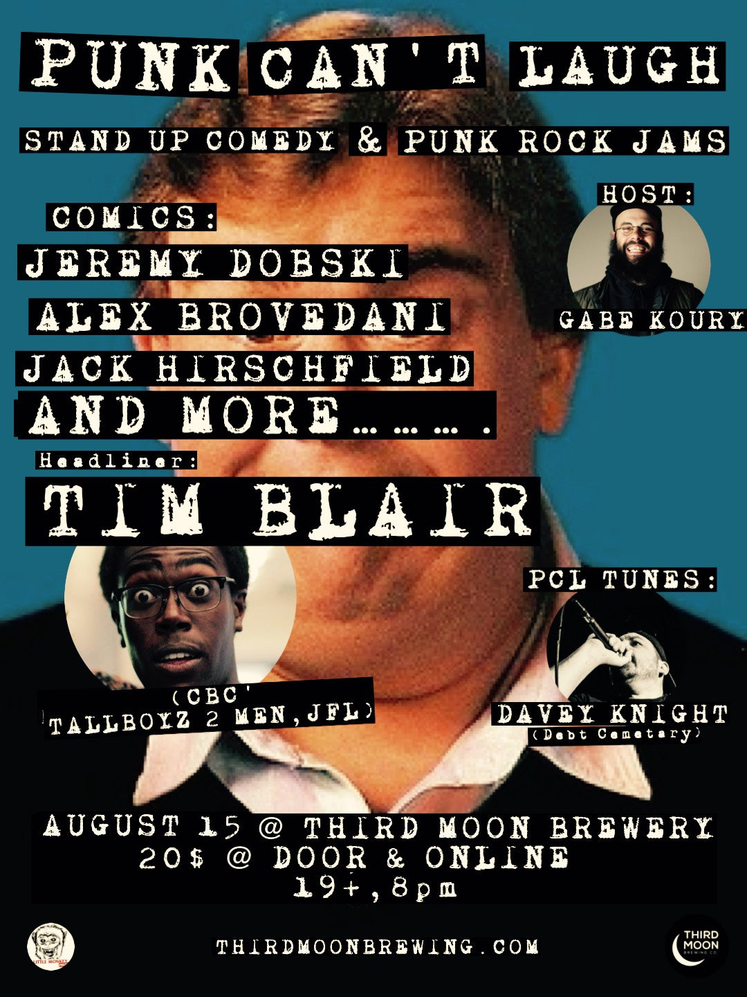 Punx Can't Laugh Comedy Night Tickets! Friday, August 15th
