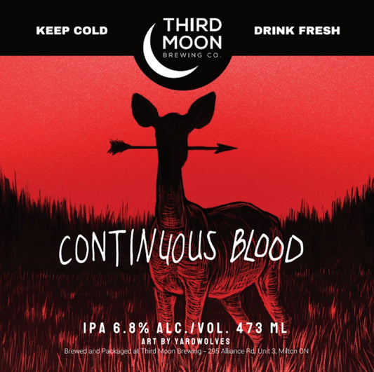 Hazy IPA - 4-pk of "Continuous Blood" tall cans
