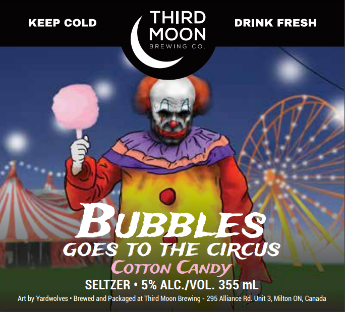 Hard Seltzer - 4-pk of "Bubbles - Cotton Candy" 355mL cans