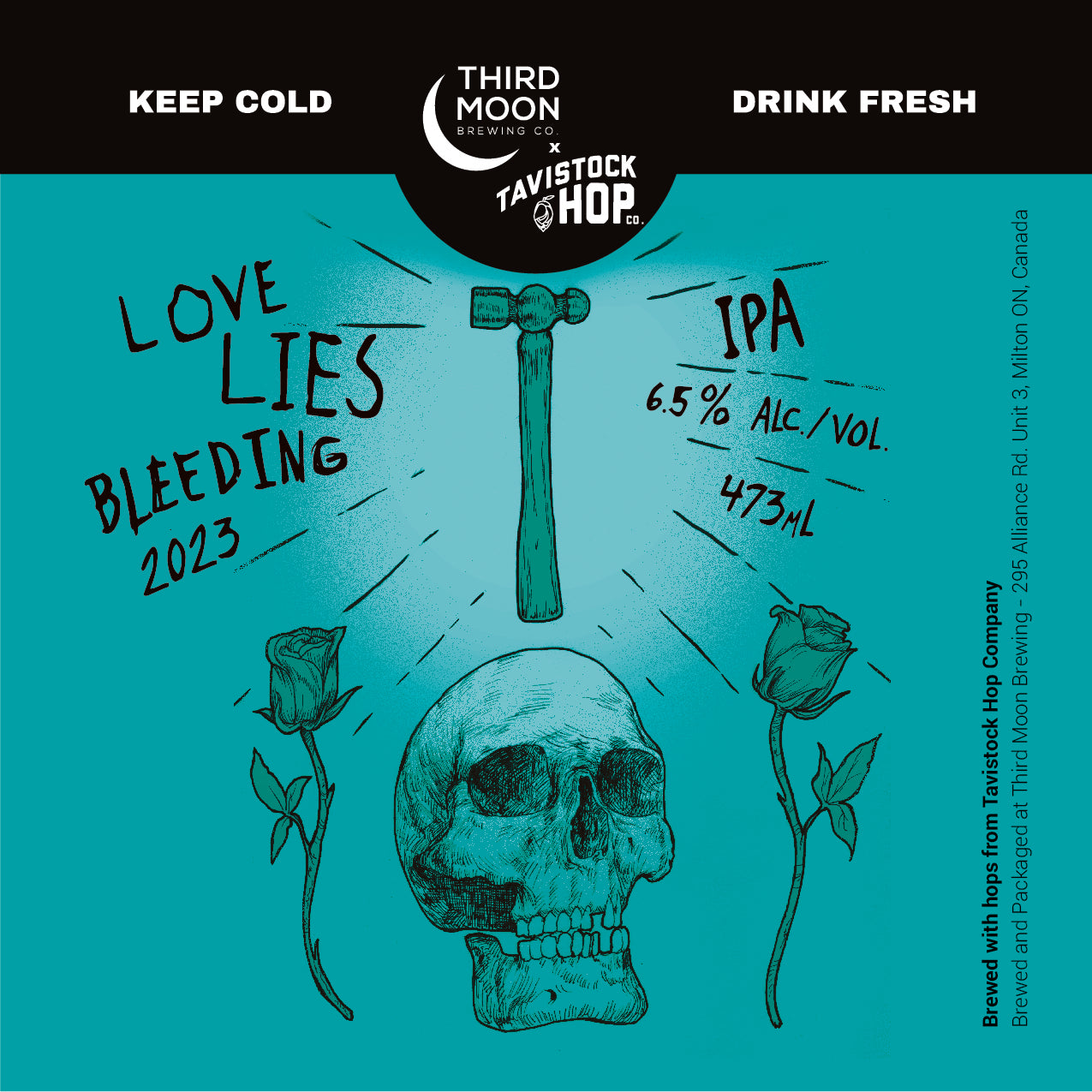 IPA - 4-pk of "Love Lies Bleeding (Aqua)" tall cans