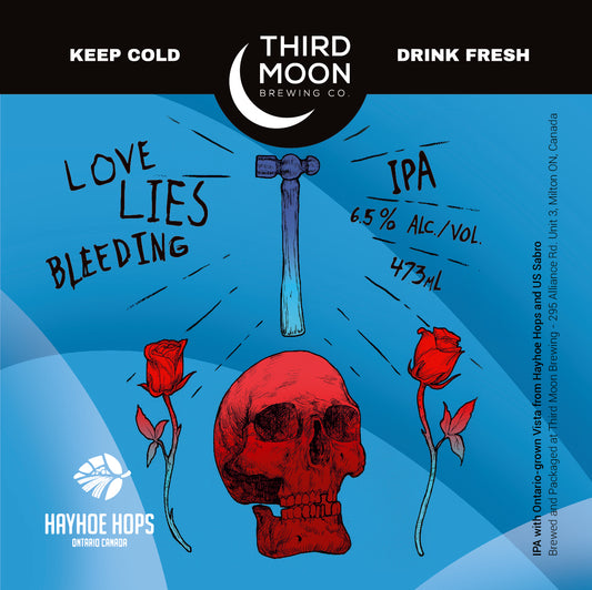 IPA - 4-pk of "Love Lies Bleeding (Vista Blue)" tall cans