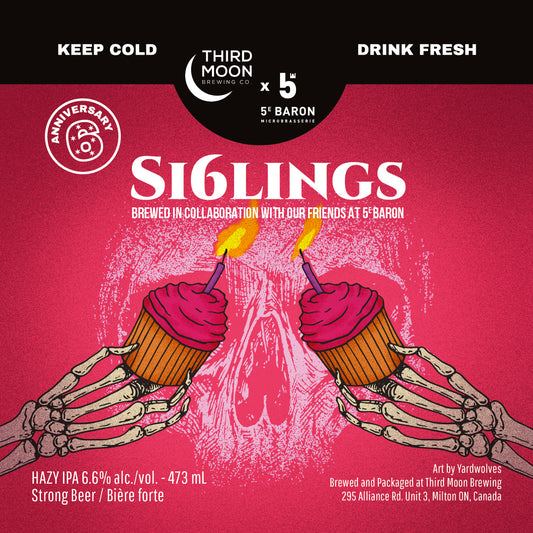 Hazy IPA - 4-pk of "Si6lings" 473mL cans