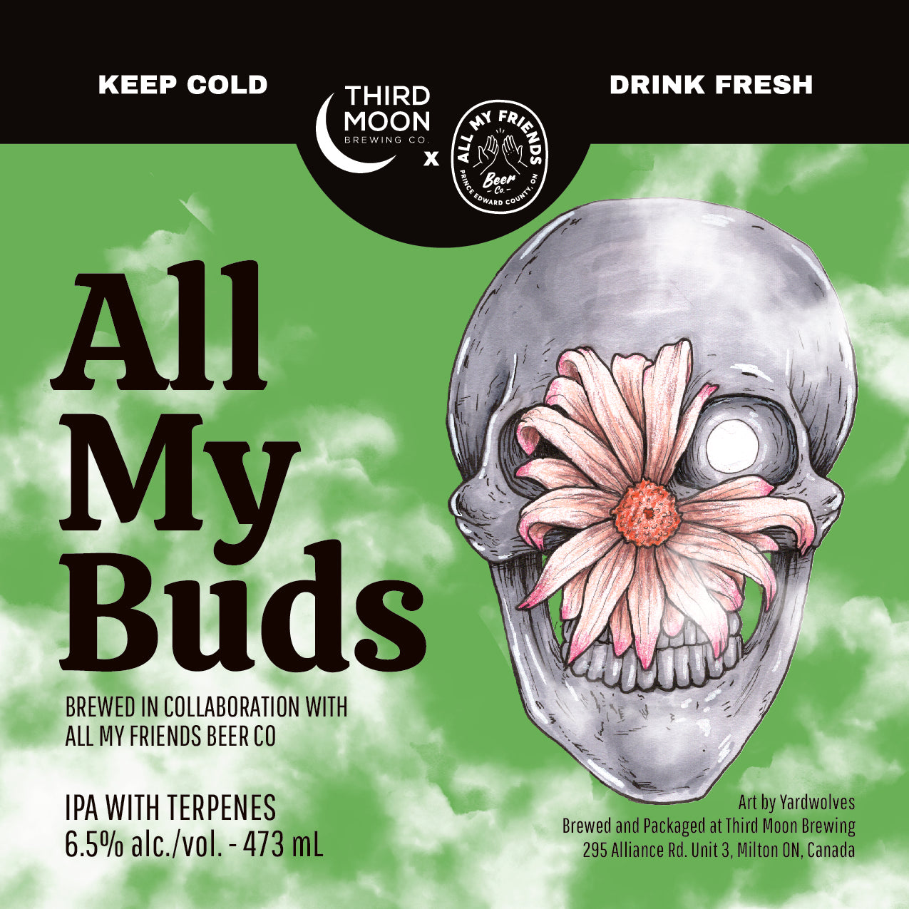 Hazy IPA - 4-pk of "All My Buds" 473mL cans