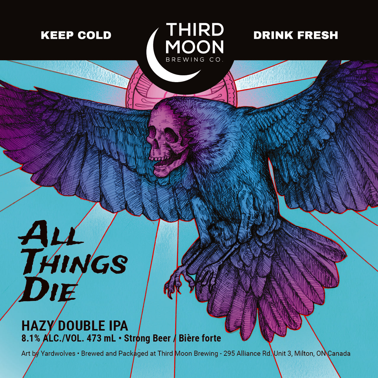 Hazy DIPA - 4-pk of "All Things Die" 473mL cans
