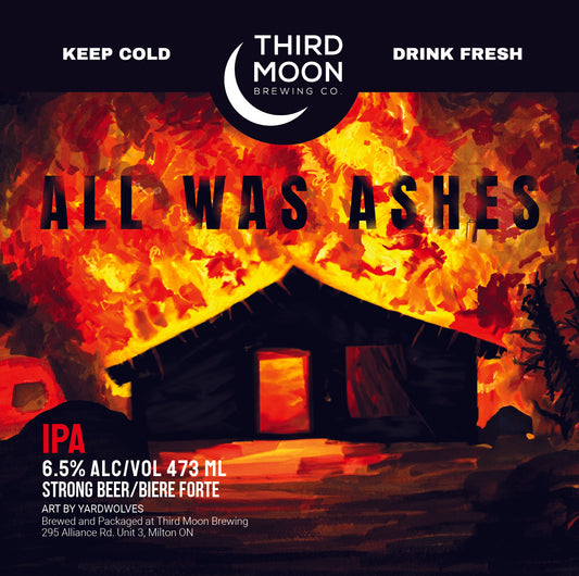 Hazy IPA - 4-pk of "All Was Ashes" 473mL cans