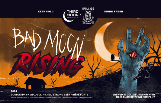 Hazy DIPA - 4-pk of "Bad Moon Rising!" tall cans