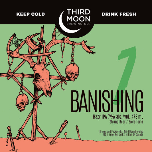 DDH Hazy IPA - 4-pk of "Banishing 1" 473mL cans