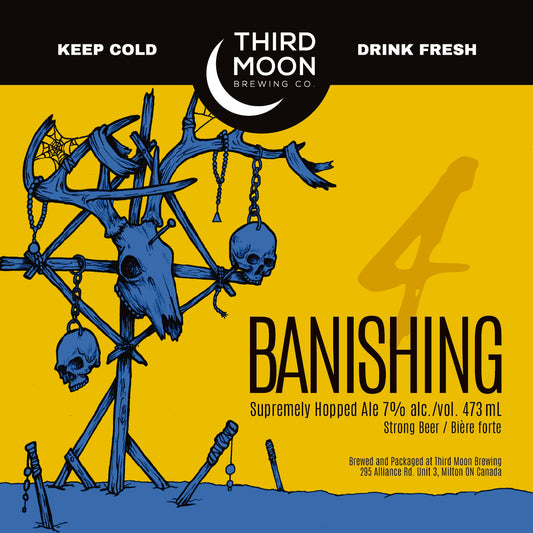 DDH Hazy IPA - 4-pk of "Banishing 4" 473mL cans