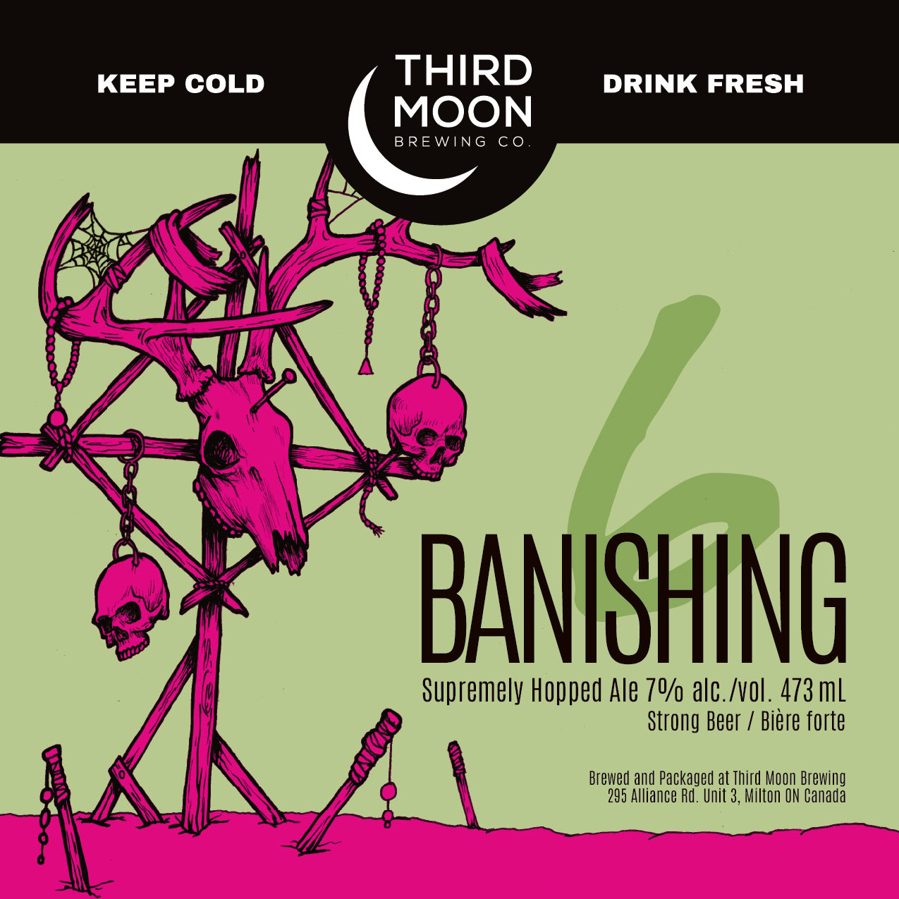 DDH Hazy IPA - 4-pk of "Banishing 6" 473mL cans