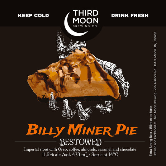 Imperial Pastry Stout - "Billy Miner Pie Bestowed" 473mL can
