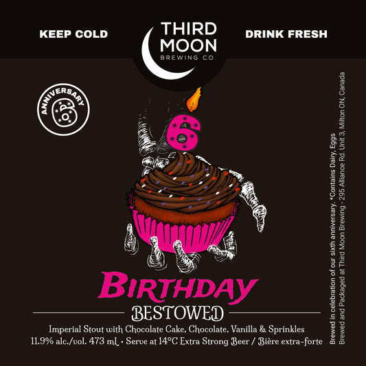 Imperial Stout - "6th Anniversary Birthday Bestowed" 473mL can