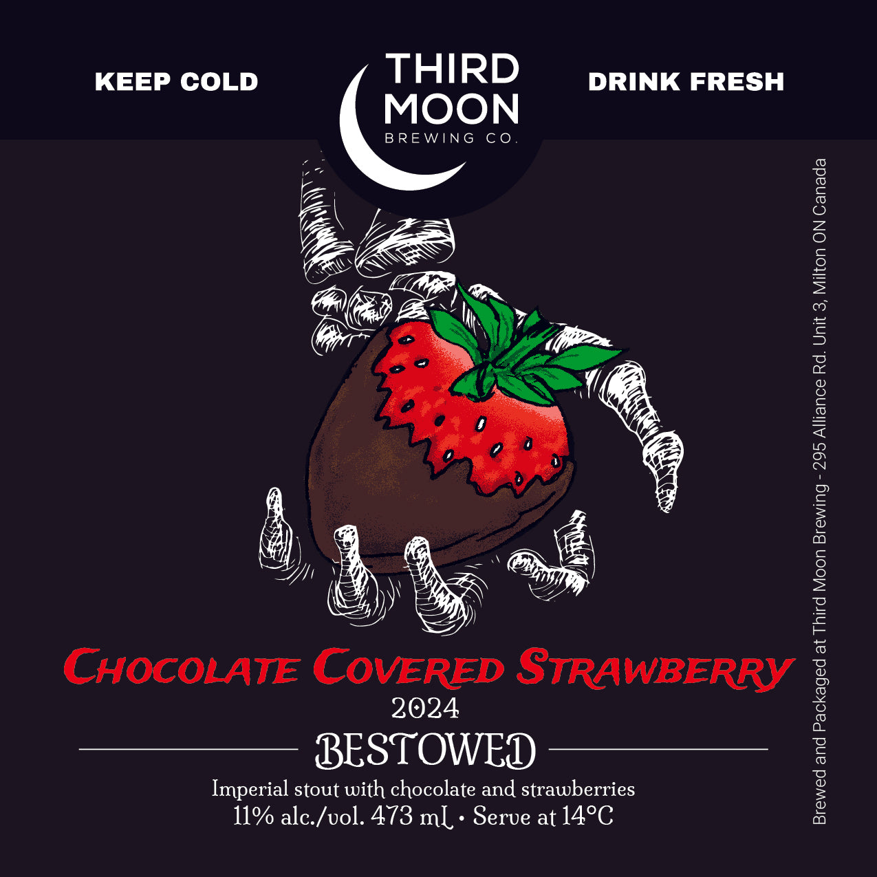 Imperial Stout - "Chocolate Covered Strawberry Bestowed" tall can