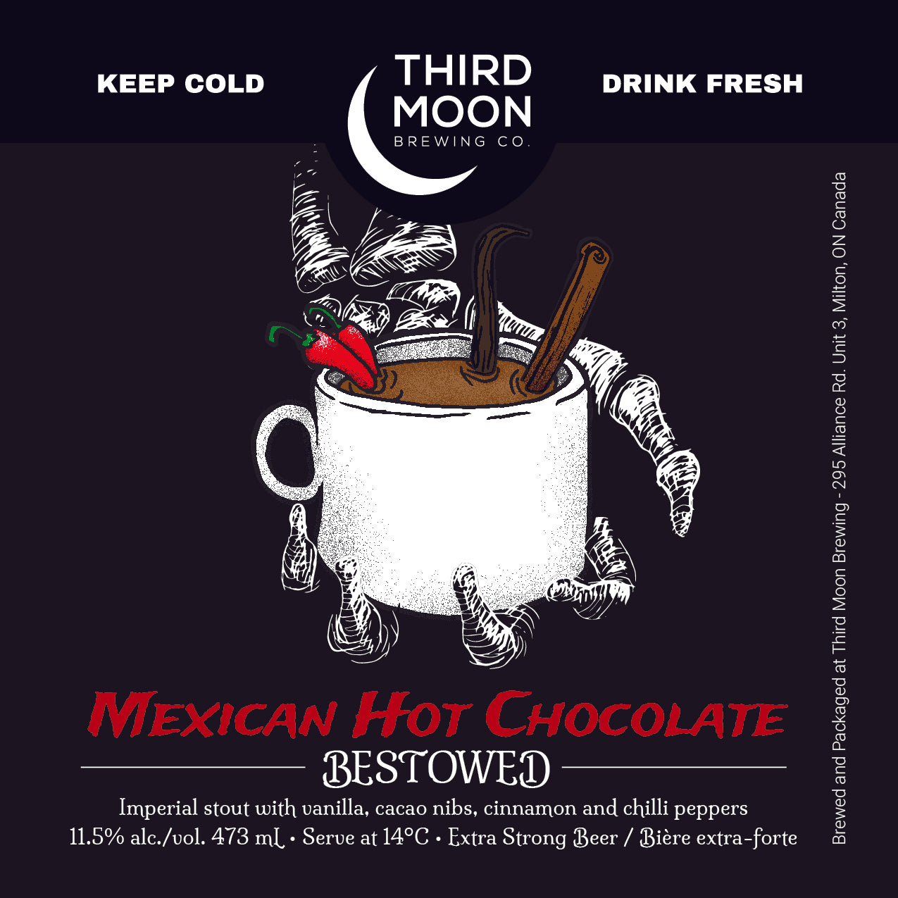 Imperial Stout - "Mexican Hot Chocolate Bestowed" 473mL can