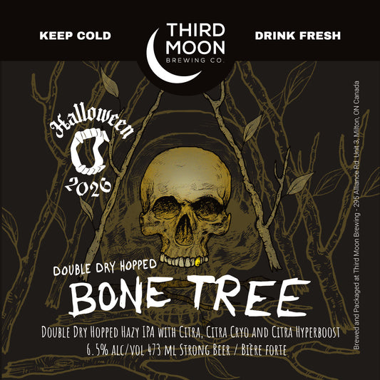DDH Hazy IPA - 4-pk of "DDH Bone Tree (Halloween 2026)" 473mL cans
