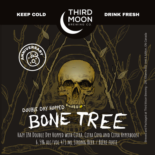 DDH Hazy IPA - 4-pk of "DDH Bone Tree (6th Anniversary)" 473mL cans