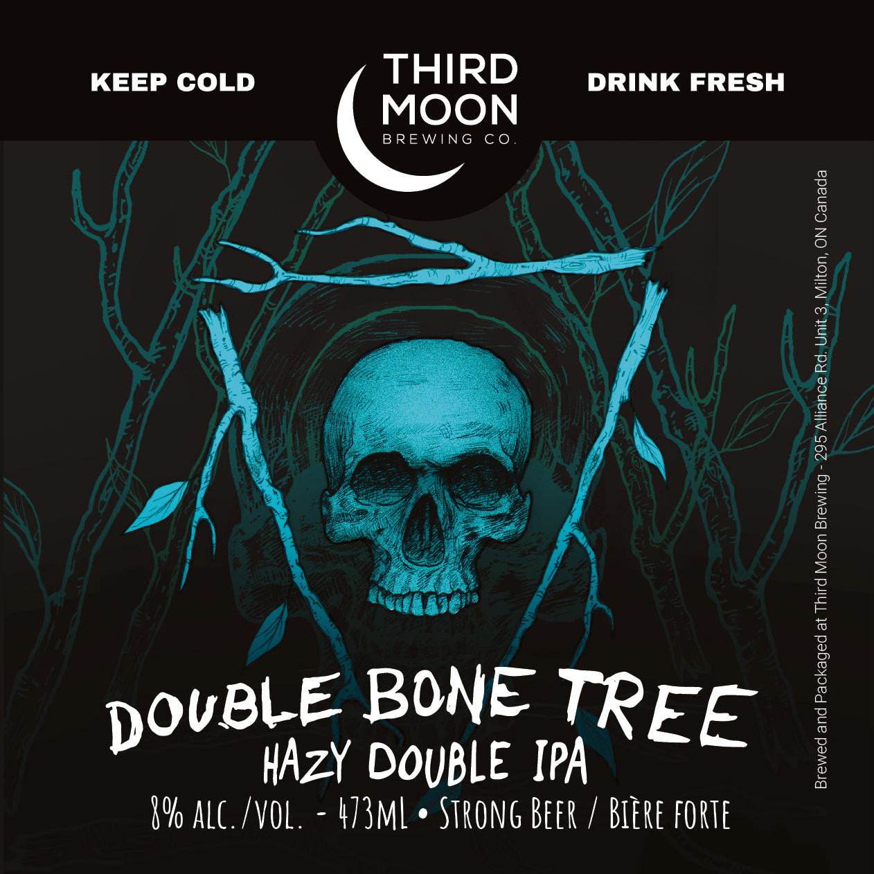 Hazy DIPA - 4-pk of "Double Bone Tree" 473mL cans