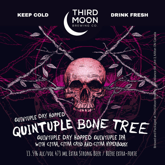 Quintuple IPA - 4-pk of "Quintuple Bone Tree" 473mL cans