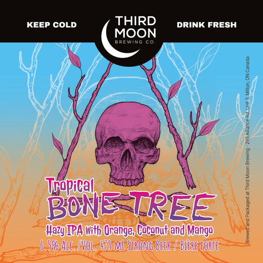 Hazy IPA - 4-pk of "Tropical Bone Tree" 473mL cans