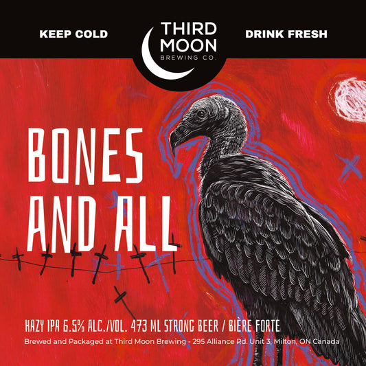 Hazy IPA - 4-pk of "Bones And All" 473mL cans