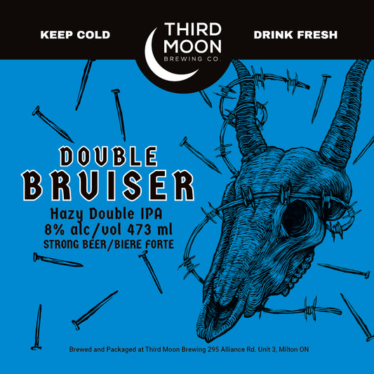 Hazy DIPA - 4-pk of "Double Bruiser" 473mL cans