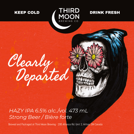 Hazy IPA - 4-pk of "Clearly Departed" 473mL cans
