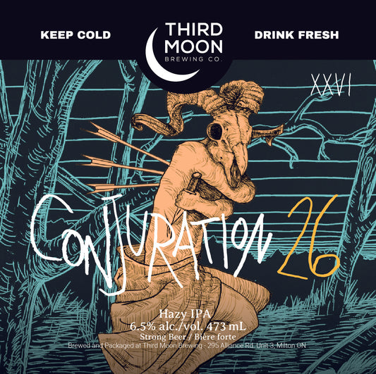 Hazy IPA - 4-pk of "Conjuration 26" 473mL cans
