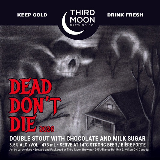 Double Chocolate Milk Stout - "Dead Don't Die" 473mL can