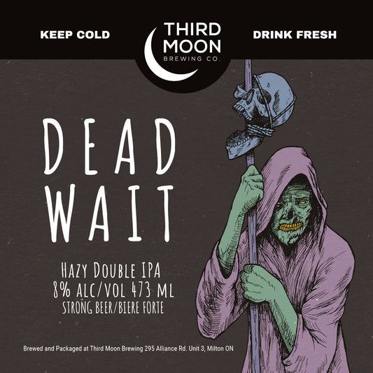 Hazy DIPA - 4-pk of "Dead Wait" 473mL cans